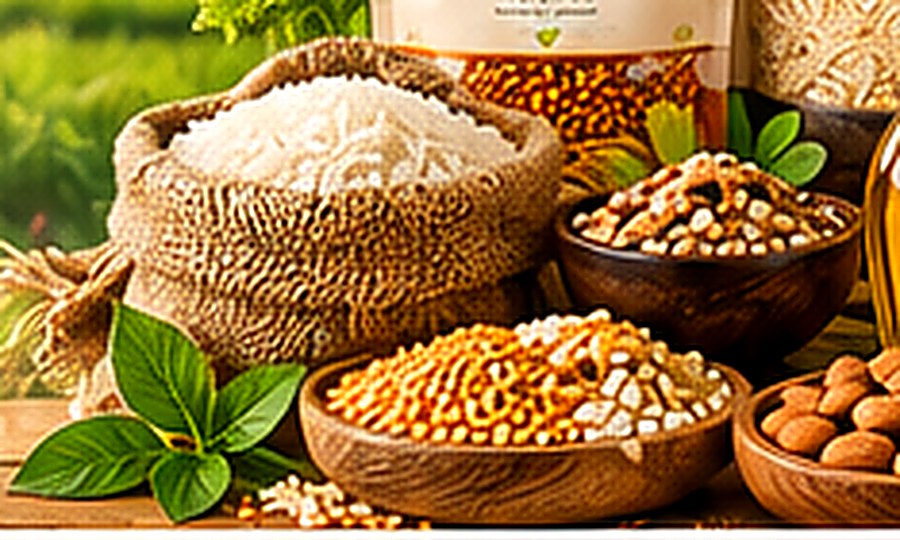 Grain held in cupped hands at harvest